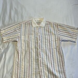 Vintage Men's Cristian Dior Button Shirt, M Size, With Stain in‎ the Back!!!